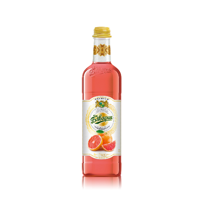 Сладкие премиальные газированные напитки: "Грейпфрут" 0,5 л. стекло
