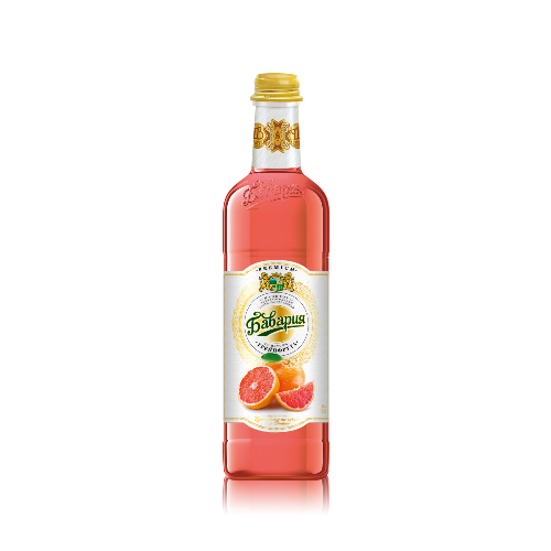 Сладкие премиальные газированные напитки: "Грейпфрут" 0,5 л. стекло